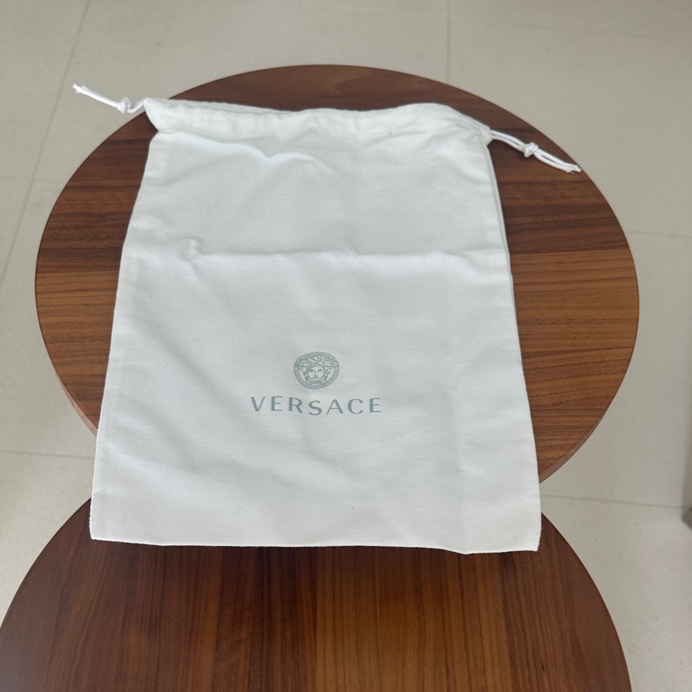 BNWOT Authentix Versace Elegant White Pouch for shoes or bag